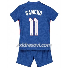 Engleska Sancho 11 Drugi Dječji Komplet Dresovi za Nogomet Euro 2020 (+ kratke hlače)